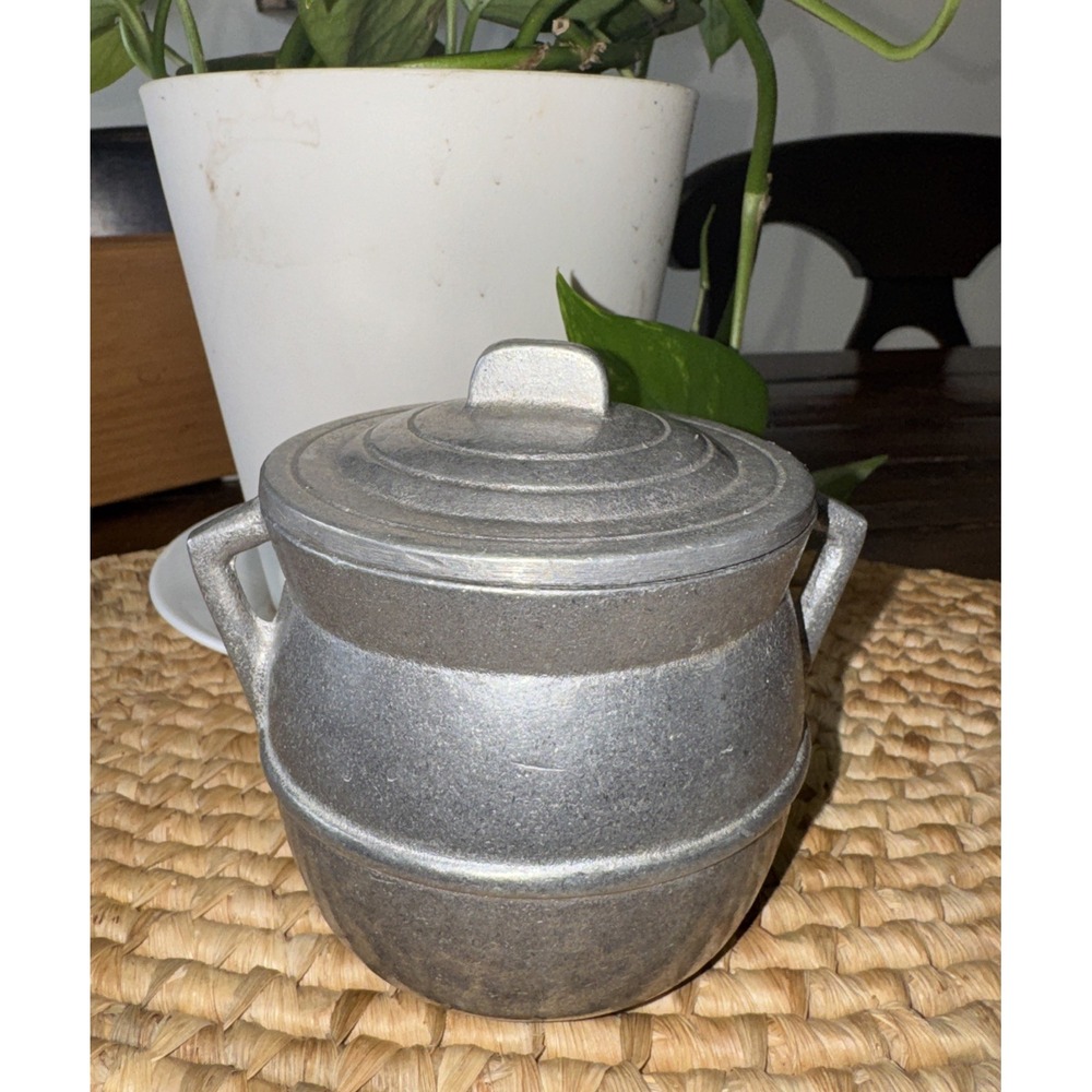 Wilton Armetale Mini Bean Pot Soup Pot Vintage Pewter‎ With Lid